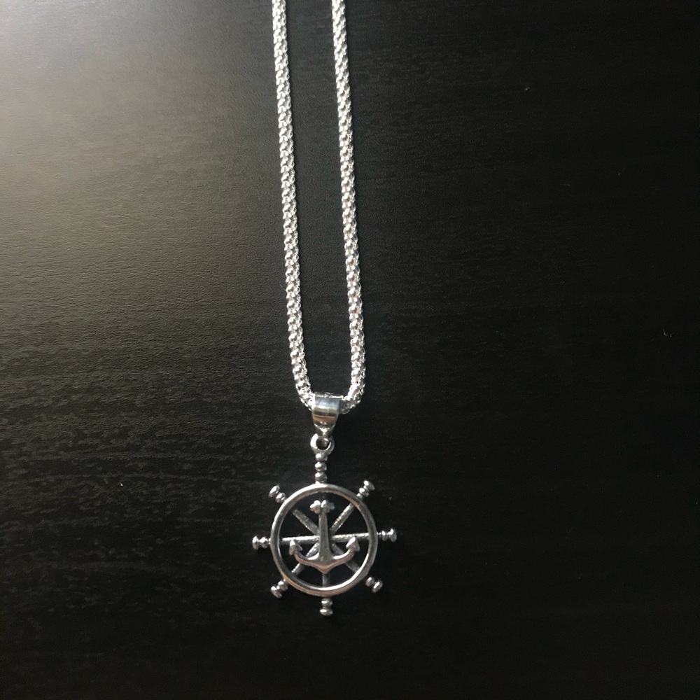Sterling Silver Helm Pendant
